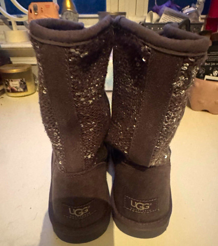 Ugg suede sequin knit pull - sequin,